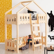 Markaawm Markaawm Montessori Ranza Çocuk Karyola Çatılı Oyun Evi Elephant Akçaağaç