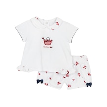 Chicco Takım / T-shirt+pantalon 09073894000000 000037 Whıte & Red Beyaz - Kırmızı