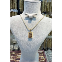 Külçe Büyük Boy 14 K Renk Altın 60 Cm Kolye Gold