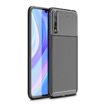 Huawei P Smart S Kilif Silikon Ince Lüx Karbon Koruma 345246065