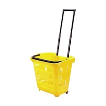 Rafburada Rafburada®40Lt Saplı Plastik Alışveriş, Market, Çamaşır Sepeti