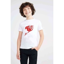 Tshirthane Anime Fairy Tail Glass Guild Emblem Baskılı Unisex Çocuk Beyaz T (534793742)
