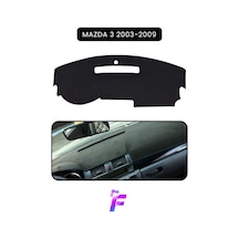 Mazda 3 2003-2009 Uyumlu Torpido,panel Örtüsü Hızlı Ve Kolay Montaj Kaymaz Tasarım Td30 Siyah