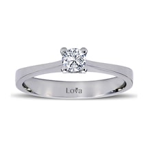 Lova D Renk 0,22 Karat Pırlanta Tektaş Yüzük - 1050040