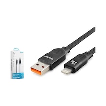 Nodar Nd1152 Usb To Lightning Data Ve Şarj Kablosu 35w 1 M Örgülü Siyah