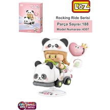 Loz Creative Serisi Sallanan Siyah Beyaz Panda Modeli 188 Parça Oyuncak Yapım Seti Fflz-4307