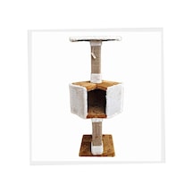 Botar İkonik Kedi Evi 35-35-120cm Camel
