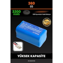 360 S5 Akıllı Robot Süpürge Bataryası 14.4v 3200mah