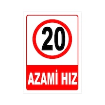 Azami Hız 20 Levhası Levha 50x70 Cm Galvaniz Saç 0,4 Mm