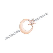 Gülaylar - Altın 14 Ayar Ay Yıldız Bileklik N11.16644 Sarı Altın