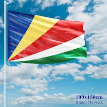 Seyşeller Bayrağı - 100x150 Cm 1 Metre X 1,5 Metre - Raşel Kumaş 1