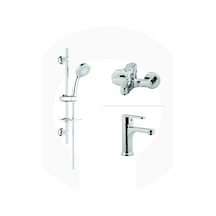 Creavit BTVG182840SH425SET Vega Lavabo Banyo Armatürü Ve Duş Seti Krom