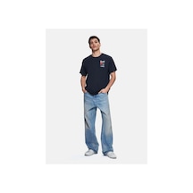LTB Yelodo Erkek Sıfır Yaka Kısa Kol Regular T-shirt 1225841986089 Koyu Lacivert