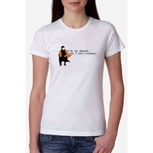 Sherlock Shock Blanket Kadın Beyaz Tshirt