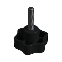 Cateksss Sıkma Ayar Vidası 50 Mm M8x50 Polyemid Siyah - 38 Li Paket