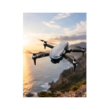 Gps Drone 4k Çift Kamera Ekranlı Kumanda 2 Batarya Katlanabilir Brushless Motor Beyaz