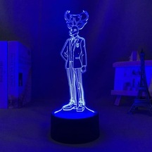Szypzstore Beastars Louis Joke Anime 3d Erkek Için Gece Lambası 16 Renk Kız Odası Dekoru Illusion Led Lamba Usb Manga Beastars Louis Joke Şekil Uygun Çocuklar Hayranlar Noel Alstz1 Renkli