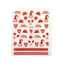 No.14 - 3d Tasarım Yapışkan Tırnak Sticker Tırnak Dövmesi Nail Art