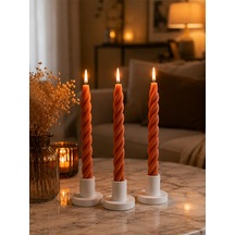 Coral Twist 3 Lü Mum Seti Kırmızı