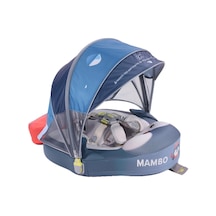 Mambobaby Yüzme Simidi - Penguin Pup, Emniyetli, Gölgelikli Ve Ayak Destekli