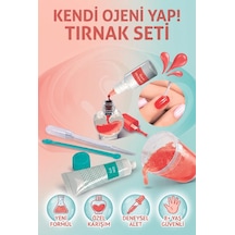 Clemento-ni Lisanslı Kendi Ojeni Yap Parlak Kırmızı Kolay Uygulanan Eğlenceli Oyuncak Tırnak Seti