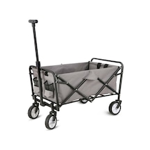 Lex Yw54259 Katlanabilir Tekerlekli Kamp Plaj Taşıma Arabası Gri 75x46x88cm