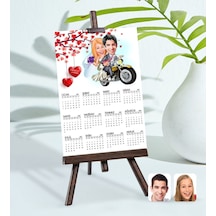 Kişiye Özel 15X21 Cm Fotoğraf Kartlı Evleniyoruz Karikatürlü Şöva N11.111