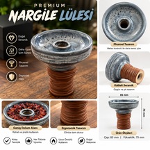 Premium Phunnel Seramik Nargile Lülesi Geniş Hazneli Isıya Dayanıklı