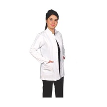 Lavinya Ceket Boy Hakim Yaka Doktor Öğretmen Önlüğü Beyaz