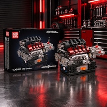 Mould King 10227 V8 Motor Ve Şanzıman Yapım Seti 787 Parça