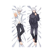 Anime-jujutsu Kaisen - Gojo Satoru 2 No Göz Bantsız Desenli Sarılma Yastığı Kılıfı Çok Renkli