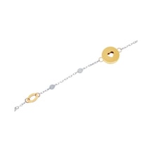 Gülaylar - Altın 14 Ayar Hollow Bileklik N11.16123 Sarı Altın