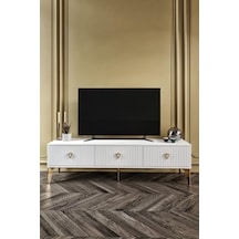 150 CM ZEUGMA MDF MEBRAN KAPAK BEYAZ GOLD
