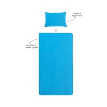 S-mall Bebek Çarşafı 60 x 120 CM + Yastık Kılıfı 35 x 45 CM Mavi