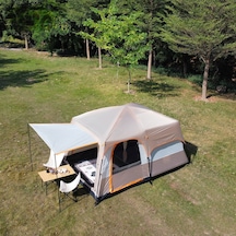 Efsane Kamp - Aile Boyu Büyük Kamp Çadırı 2 Oda 1 Salon - 12 Kişi Bej