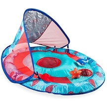 Swimways Şişme Güneşlikli Bebek Simidi Mavi 052988