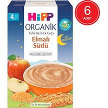 Hipp İyi Geceler Organik Elmalı Sütlü 4+ Ay Kaşık Maması 6 x 250 G