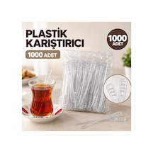 Plastik Karıştırıcı 1000 Adet Tek Kullanımlık İçecek Karıştırma Çubuğu - 920700085