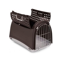 İmac Linus Cabrio Üstü Açılabilen Köpek Pet Taşıma Çantası Antrasit 50x32x34.5cm