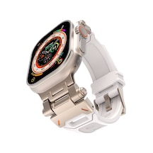 Butam Bilişim Watch 42mm Clo Krd-108 Metal Başlıklı Silikon Kordon-starlight