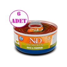 N&D Balkabaklı Tahılsız Ördekli Yetişkin Kedi Konserve Mama 6 x 70 G