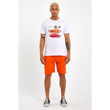 Erkek Regular Fit Brooklyn Baskılı Şort Spr 208 001