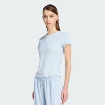 Adidas Essentials Scalloped Edge Baby Kadın Tişört C-adıke1108b30a00 Mavi