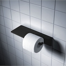 Siyah Modern Tuvalet Kağıdı Askısı, Wc Kağıtlık