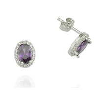 Glorria Gümüş Oval Anturaj Küpe N11.31131 Glorria Gümüş Oval Anturaj Küpe N11.31131