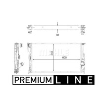 BEHR MAHLE CR1923000P (8MK376792-261) Su Radyatoru ( BMW E84-E90-E92 / N20-N54 ) 17117547059 8MK376792261 (WC113763)