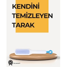 Kendi Kendini Temizleyen Saç Tarağı statik, Silikon Uçlu, Abs Malzeme, 22x4 Cm