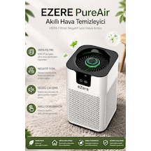 Ezere Pureair Akıllı Hava Temizleyici Hepa Filtreli Negatif İyon Hava Arıtıcı Beyaz