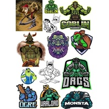 Goblin Sticker Set 13 Parça Telefon, Tablet, Defter, Laptop Sticker