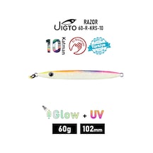 Jig, Zoka, Suni Yem, Glow Uv Metal Jig, 60gr 10cm Razor 60